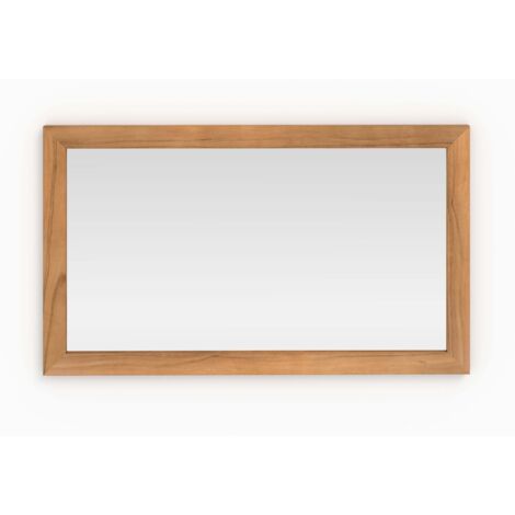 Miroir Mural D'angle Pivotant 360° - Rectangulaire, Cadre Aluminium, Antidéflagrant - 30x60 Cm Blanc