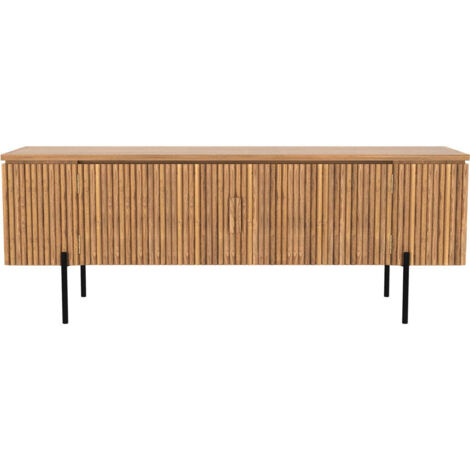 Meuble TV en bois de teck 160 cm - GORDES (1/5)