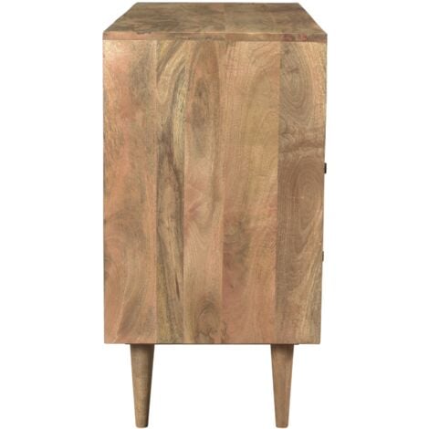 Commode en bois 6 tiroirs à motifs - TALI