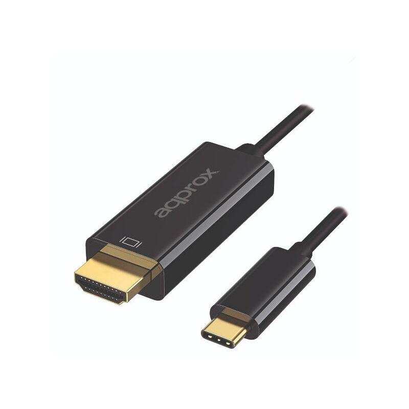 Câble Adaptateur Type-C Vers HDMI 2m - Support 4K Ultra HD 1080P + USB - Noir
