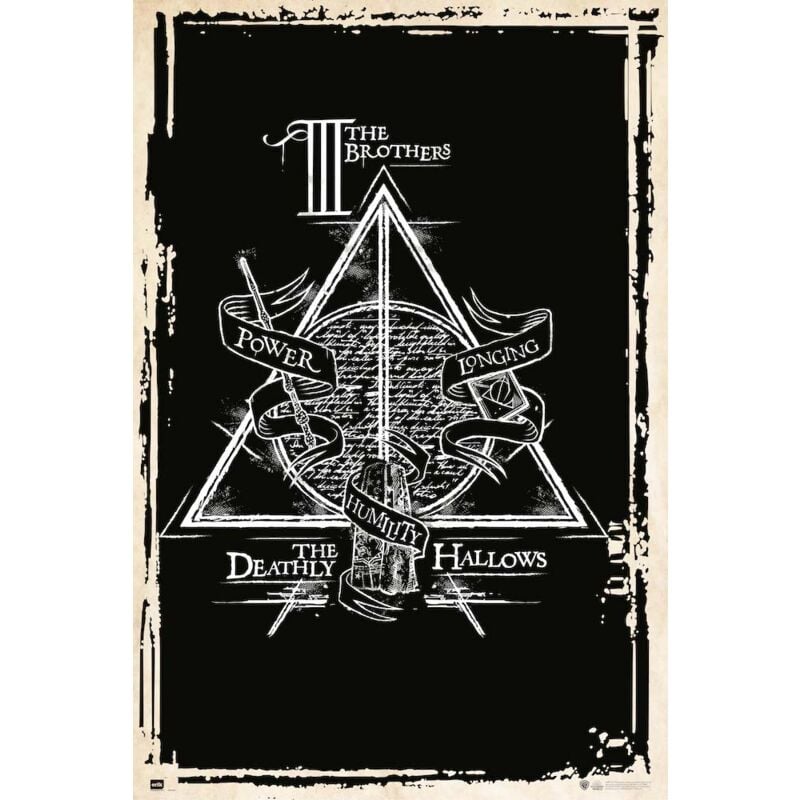 Poster harry potter les reliques de la mort symbole