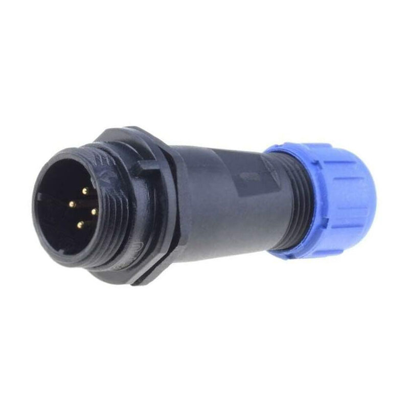 Connecteur mâle 4 broches Ip68 rond avec filetage externe Aerial Sp1311/p4