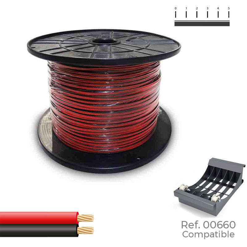 Câble De Batterie Positif 50mm² Rouge 2m - Avec Cosse M8 Et Terminal Polaire - Pour Voiture, Bateau, Chariot élévateur