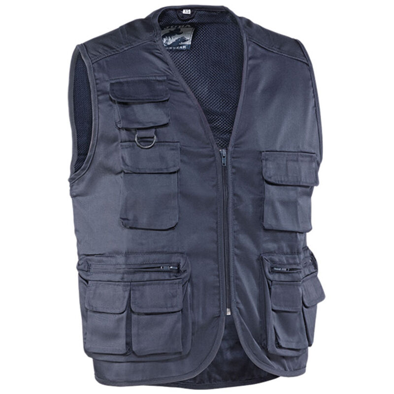 Gilet Molleton Homme Grande Taille - Rembourré Chaud - Multi-poches - Pour Pêche, Randonnée, Quotidien - Taille M à 7XL