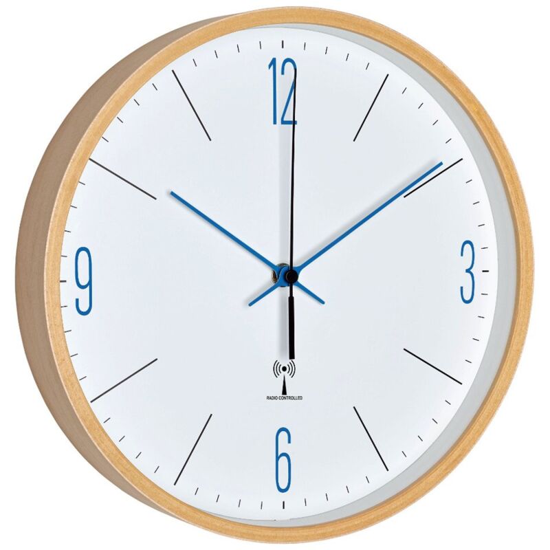Horloge murale Pétales - Bleu brumeux - 40cm