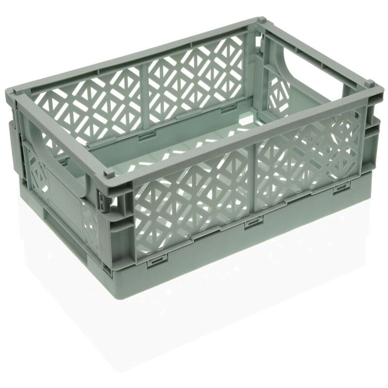 Boîte pliable versa vert polypropylène 35 x 14 x 23,5 cm