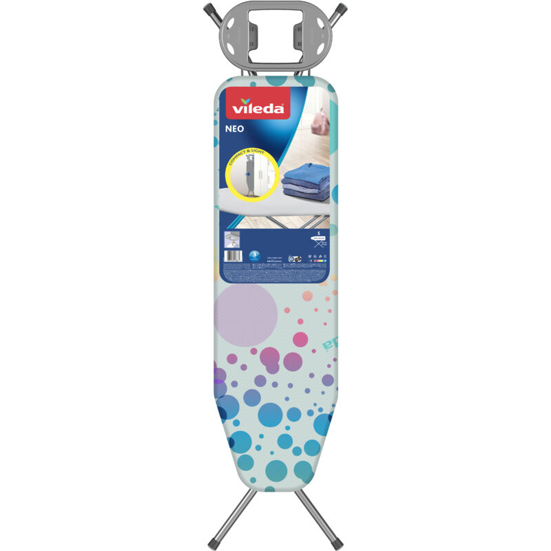 Planche à Repasser Luxe Extra Large 34x120 Cm - Pliable, Réglable 65-95 Cm, Coton