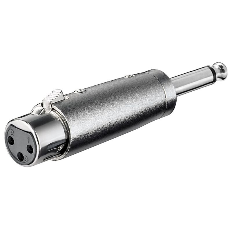 2 Fiches Jack 6.35 Mm Mono Avec Interrupteur – Corps Plastique, Pour Châssis