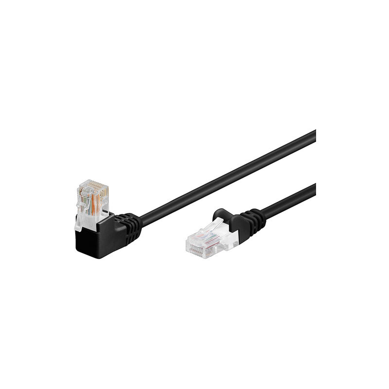 Câble Ethernet RJ45 ultra fin Cat6 à angle droit vers droit UTP Câble