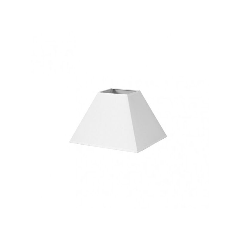 Abat-jour pyramide mezzo e27 white 30dx13dx22h   tissu popeline