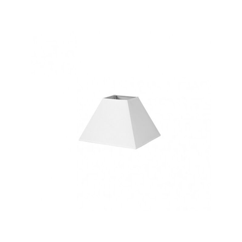 Abat-jour pyramide mezzo e27 white 25dx11dx18h tissu popeline