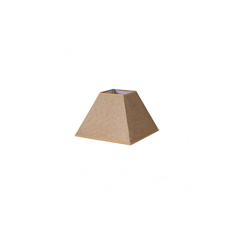 Abat-jour pyramide divos e27 brun 25dx11dx18h saco-yute