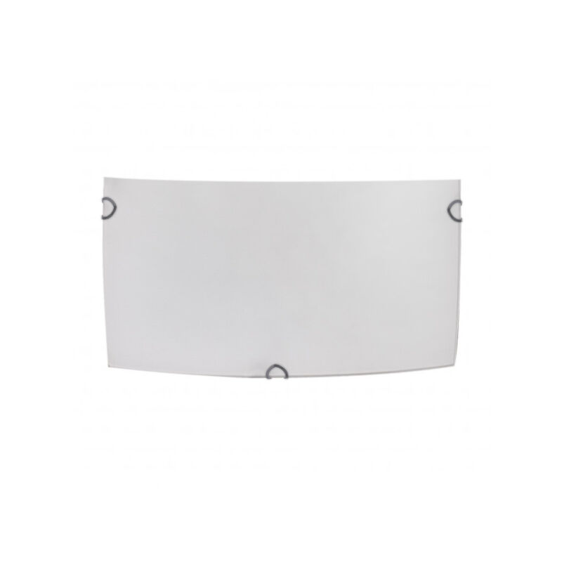 Applique rectangulaire ayla 1xe27 white 25x12,5x7 cm