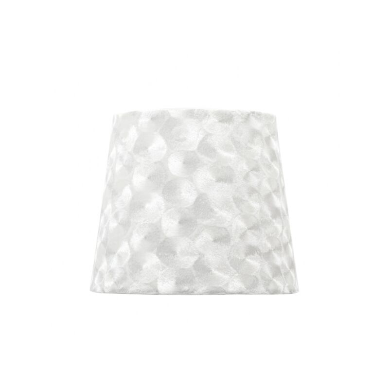 Abat-jour fatima e27 30dx15dx20htehtejido blanco nacar