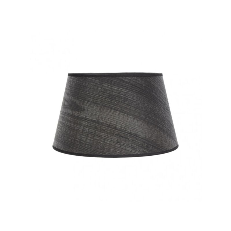 Abat-jour salma e27 noir bois 40dx30dx25h conique ouvert