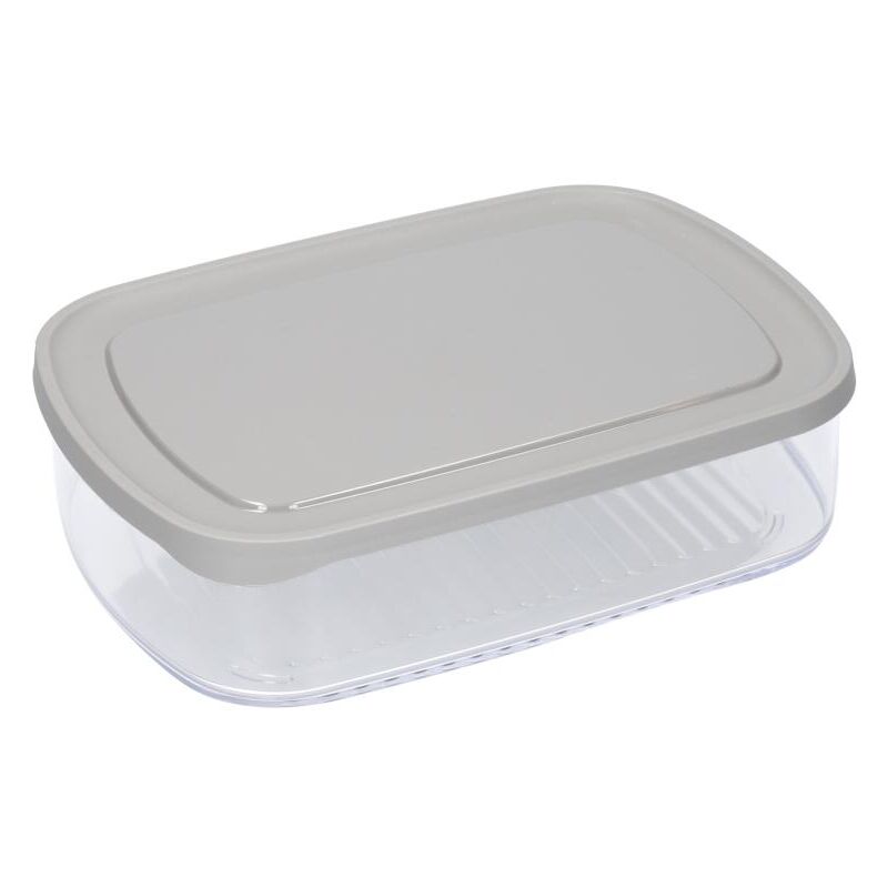 Boîte à Fromage Avec Minuterie - 1250 Ml, Hermétique, Empilable, Pour Frigo (20x14x6,3 Cm)