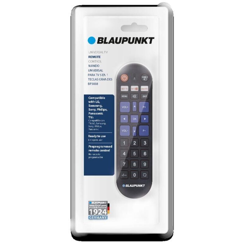 VINABTY Télécommande remplacée pour BLAUPUNKT TV 32 / 124I WB 5B HBKUP UK 32/122I GB 5B HBKU UK