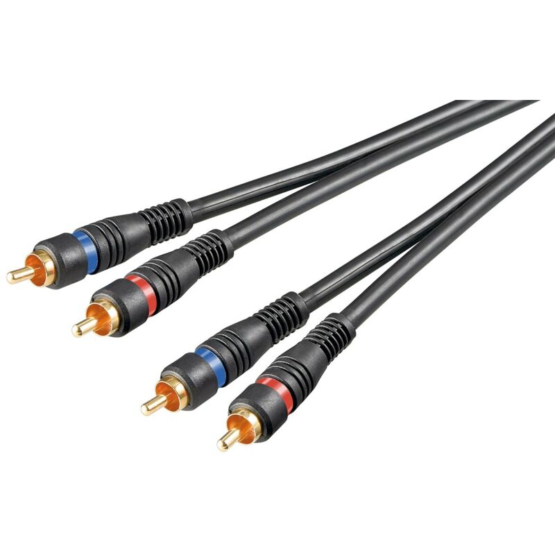 InLine Câble audio 2 x RCA mâle vers mâle 2 m