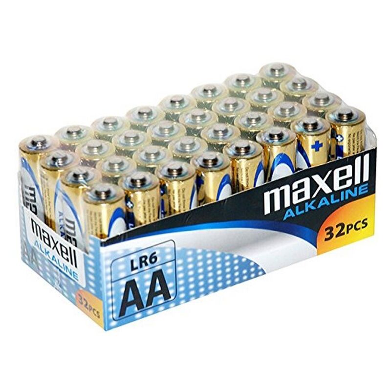Pile AAA LR03 Maxell Lot de 32 Piles AAA LR3 Alcaline 1.5V