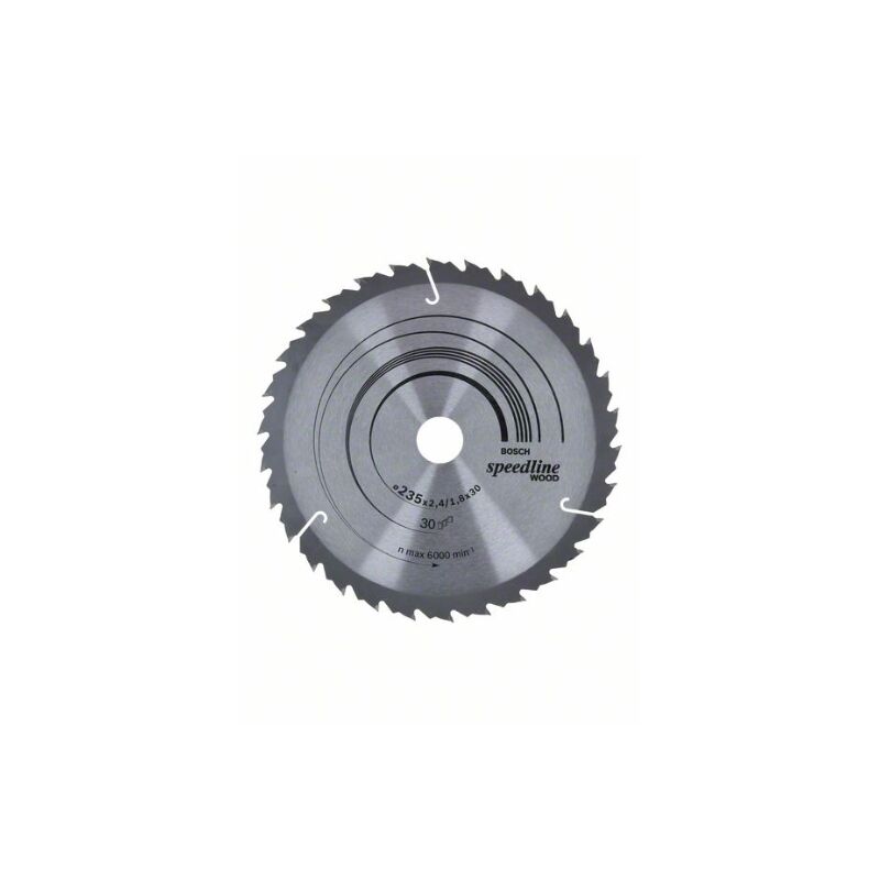 Bosch Professional 2 608 640 807 - Lame de Speedline Wood - 235 x 30/25 x 2,6 mm, 30 (paquet de 1)