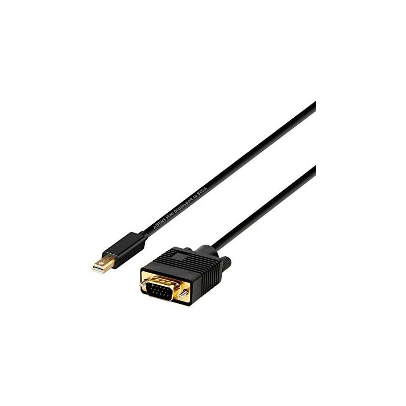 StarTech.com Câble Mini DisplayPort vers DisplayPort de 1,8 m - Adaptateur Mini  DP vers DP 1.2 à 1,8 mètres - M/M - Noir (MDP2DPMM6)