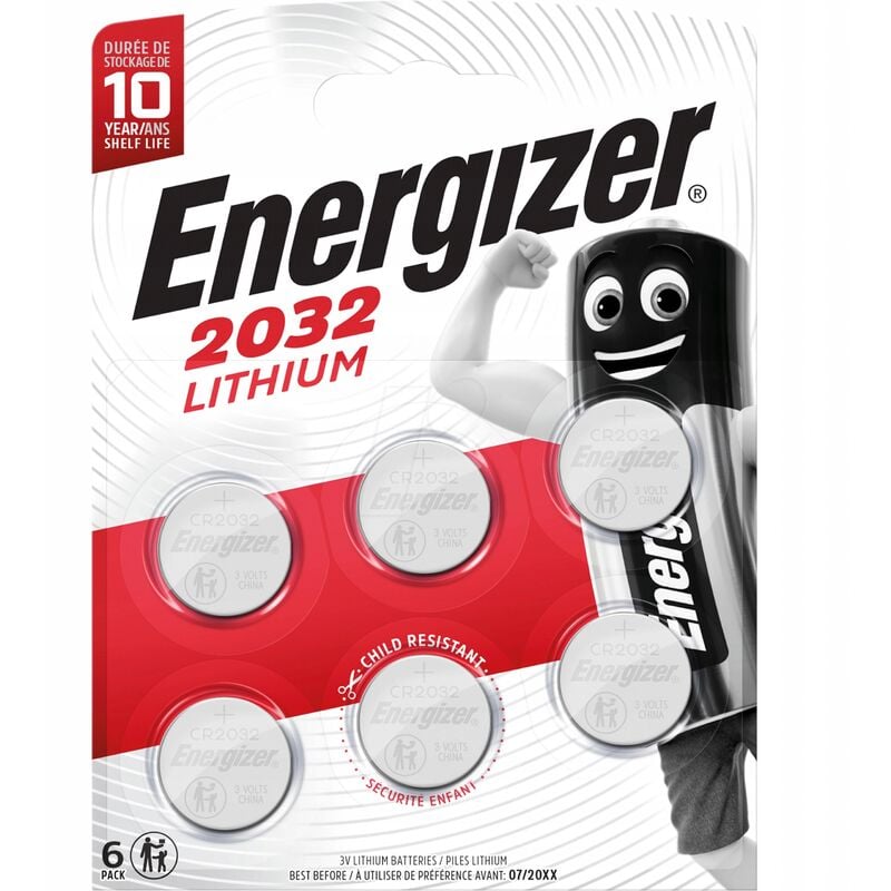 Energizer Lot De 4 + 2 Piles Bouton Cr2032 / Dl2032 Ultimate Lithium, 3 V  pas cher 