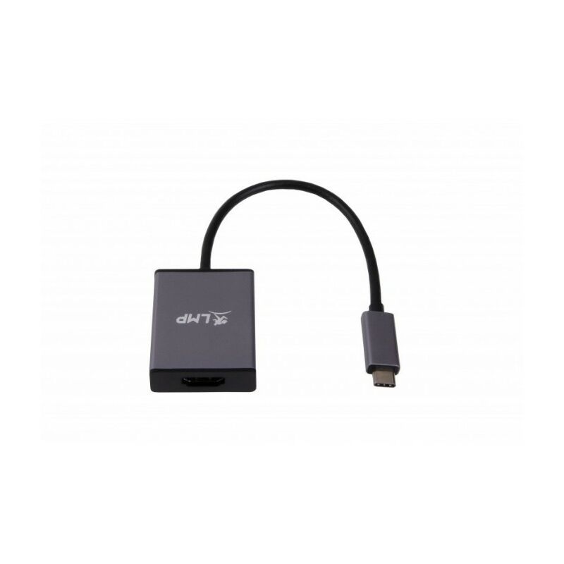 LMP Adaptateur de câble USB-C vers HDMI 2.0 USB-C 3.1 HDMI 2.0 Gris -  Adaptateur de câble (USB-C 3.1, HDMI 2.0, 0.15 m, Gris)