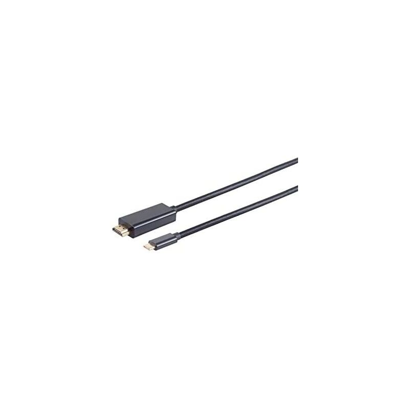 Câble Mini HDMI USB-C / Type-C Mâle à Micro HDMI Type-D d'Adaptateur Mâle,  Longueur: 1.8m