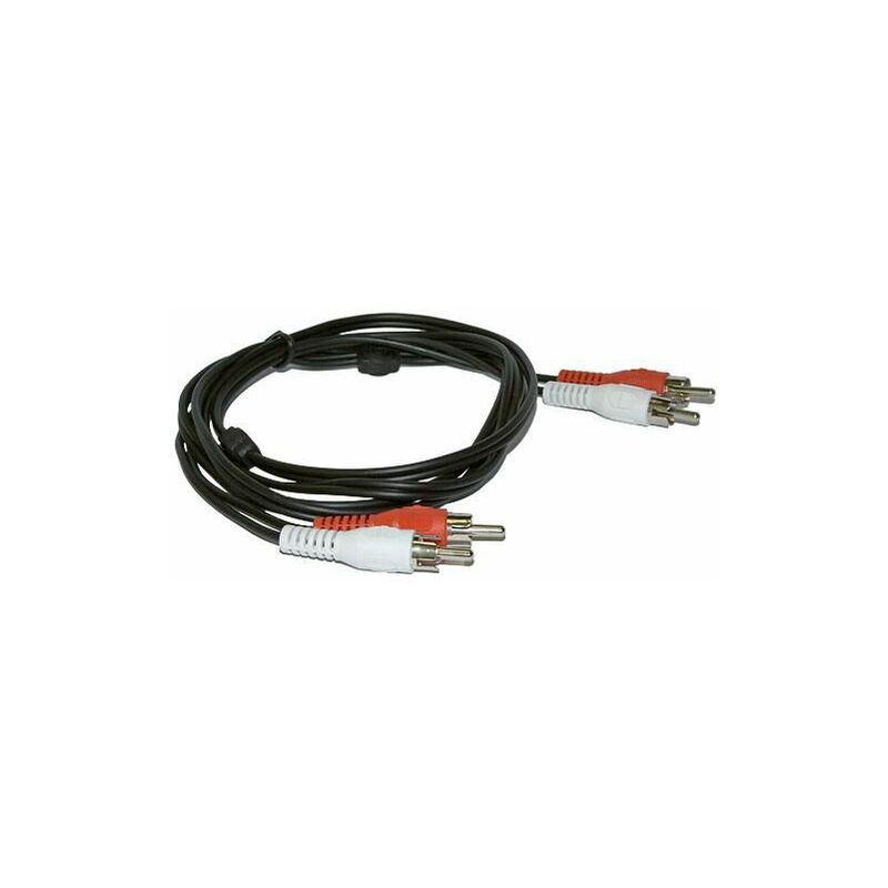 Câble Audio 2x RCA Mâle/Mâle 7m - Noir Rouge Blanc - Connexion HiFi Stéréo
