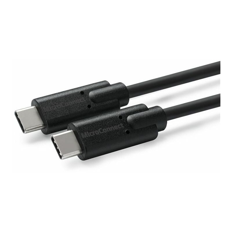 Câble Nanocable USB-C 3.2 Mâle/Mâle 2m Gris/Noir