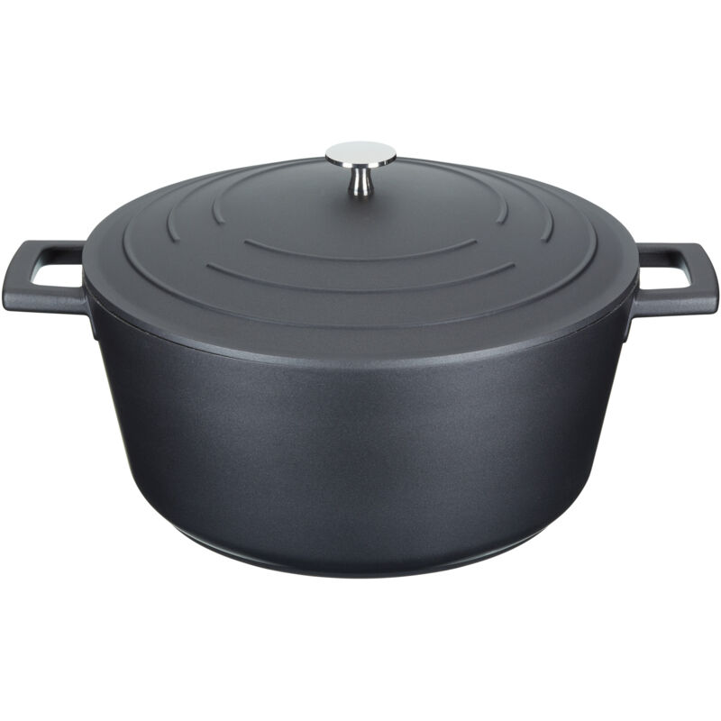 Fundix Casserole Anti-Adhésive En Fonte D'Aluminium 14 Cm 1L - Manche Amovible Compatible Induction Magenta