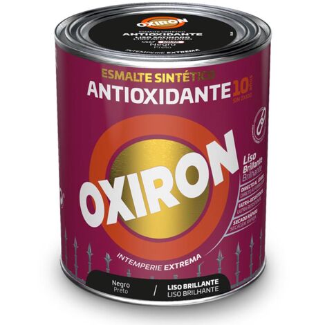Émail synthétique métallique antirouille lisse brillant noir 750ml titan 5809081 (1/2)