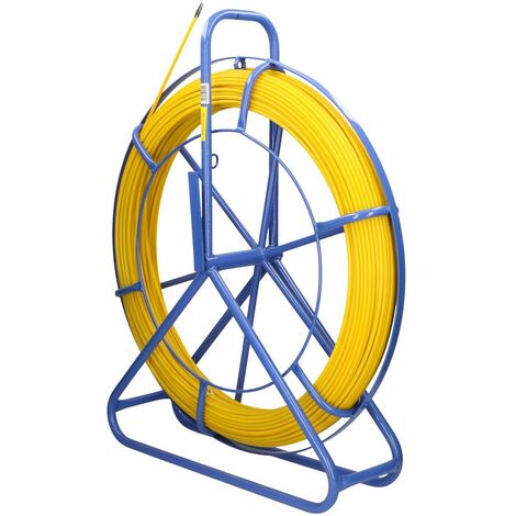 Tige de tirage de câble 4.5mm 75m – En fibre de verre pour passages difficiles – Couleur jaune – Pour câbles de 4.5mm (1/3)