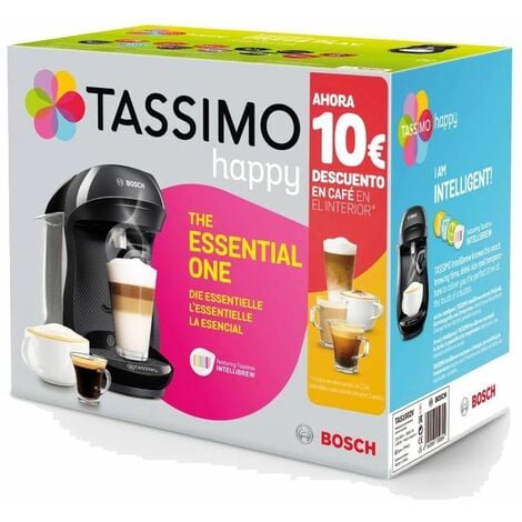 Machine à café à capsules bosch tassimo happy/ black/ incl. 10