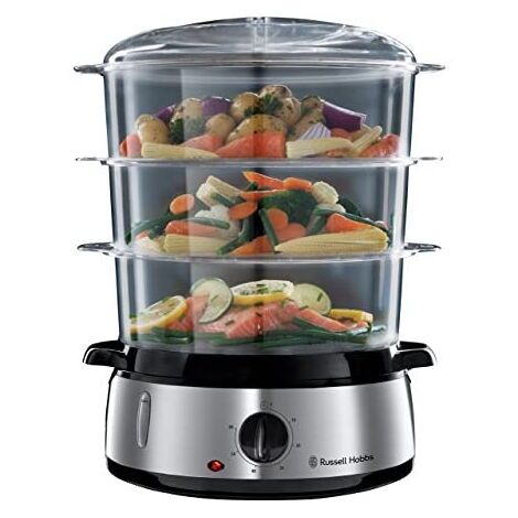 Russell Hobbs 19270-56 cuiseur vapeur 3 Nombre de paniers Noir, Acier inoxydable Freestanding (placement) 800 W