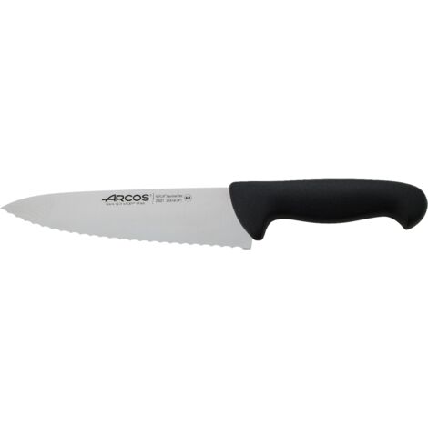 COOK'S KNIFE SERIES 2900 (200 mm) - Couteau à large lame, bord dentelé, stable et solide. Couteau polyvalent pour les professionnels et les cuisiniers amateurs.