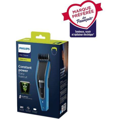 Philips HC5612 Series 5000 Tondeuse Cheveux et Barbe Noir Bleu