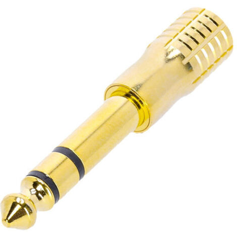 Adaptateur Jack 6,3 Male St A Jack 3,5 Female St Gold Adam K4amf3jm3gold (1/2)
