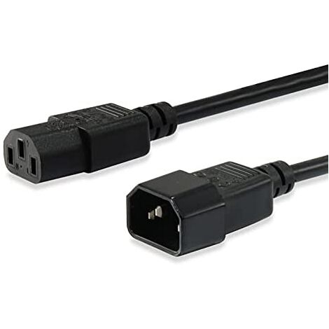 Equip 112101 câble électrique Noir 3 m Coupleur C13 Coupleur C14 (1/4)