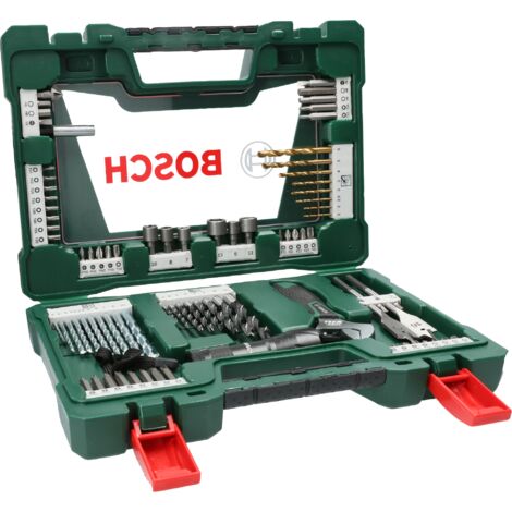 Bosch Coffret V-Line 83 pièces de forets et d’embouts TiN avec lampe torche LED et clé à molette