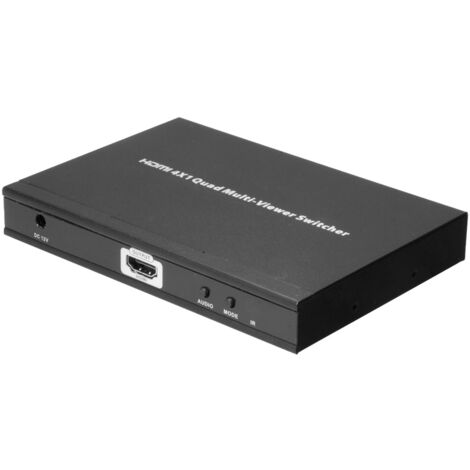 Switch HDMI 3 En 1 Commutateur HDMI 3 Entrées 1 Sortie Zerone - Switch 4K Ultra HD Avec Télécommande Séparateur Signaux