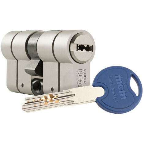 Cylindre scx+ de haute sécurité anti-effraction, anti-bumping et anti-picking. 30-30 nickel et double embrayage. scx+den:30-30 mcm (1/2)