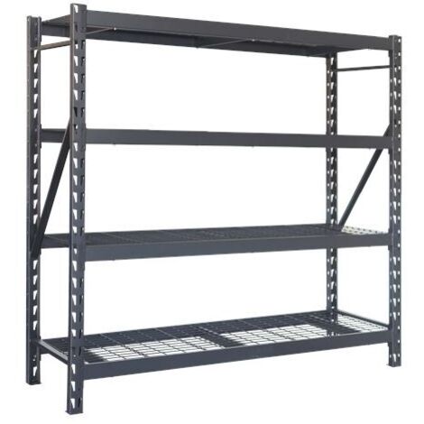 Étagère Métallique Réglable Pour Armoire - Solution Gain De Place, Sans Perçage, Blanc/noir (38-62 X 35 Cm)