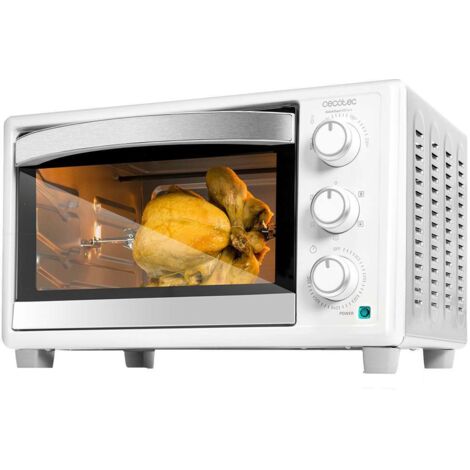 Cecotec – Mini four mixte vapeur 30L – 5 fonctions – Rôtissoire rotative 360º – Puissance 1500W – Éclairage intérieur – Nettoyage facile (1/5)