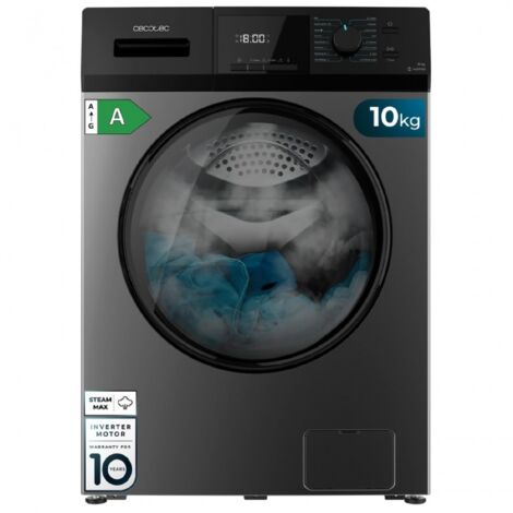 Lave-linge Frontal Cecotec Bolero DressCode 10900 - 10 Kg, 1400 Tr/min, écran FullColor 10,3", Moteur Inverter Plus, Classe A, Programme Vapeur SteamMax - 9