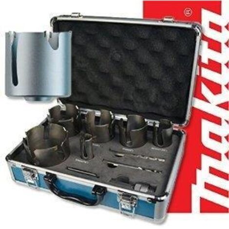 Makita – Scie cloche TCT 9 pièces – Diamètre 32-152mm – Aluminium pour perçage précis – Compatible avec perceuses standards - D-51297 (1/3)