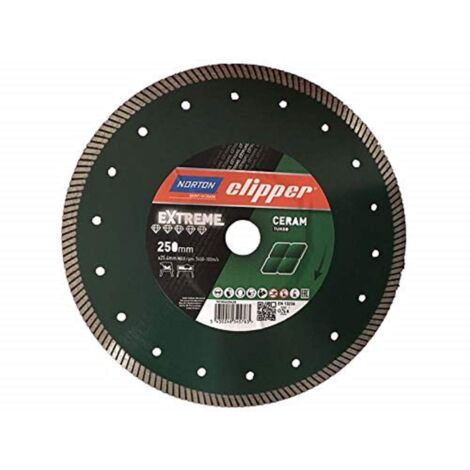 Disque diamant NORTON Super Grés XT Ø 250 mm Alésage 25.4 - 70184625428