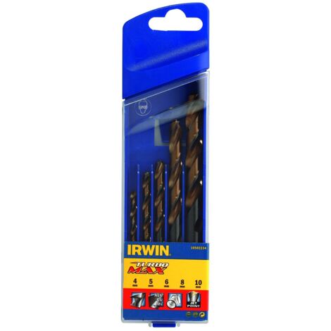 Irwin wiertło metal turbomax komplet 5szt. 4.0, 5.0, 6.0, 8.0, 10.0 mm
