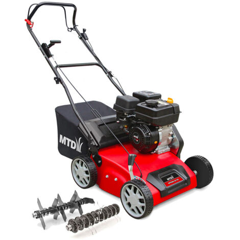 MTD – Scarificateur thermique 123 cm³ – Largeur de coupe 35 cm – Profondeur réglable 0 à -15 mm – Pour surfaces jusqu'à 1200 m² (1/5)