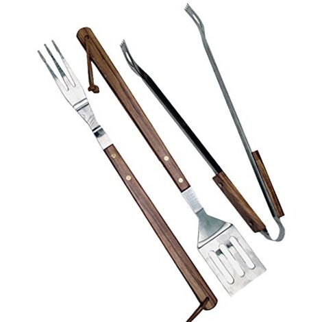 Master grill zestaw akcesoriów do grilla 3 szt. /drewniane uchwyty